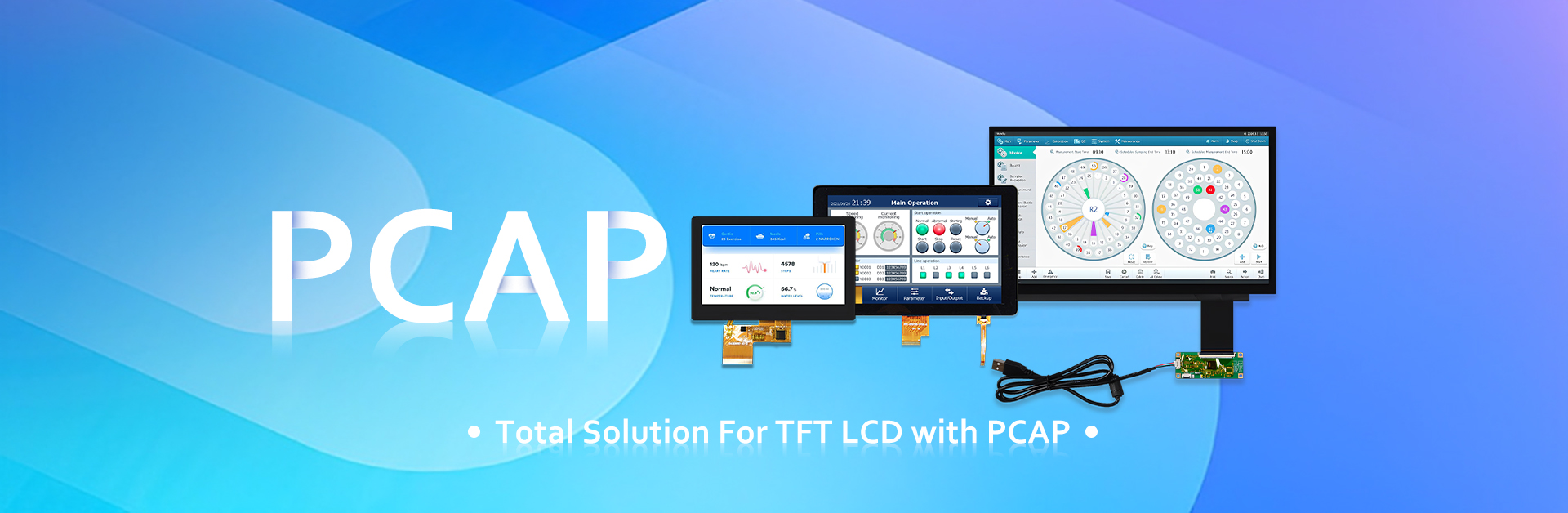 Gesamtlösung für TFT LCD mit PCAP