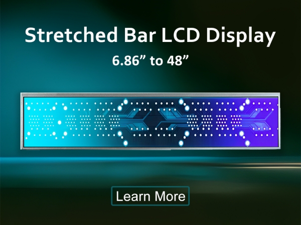 New Product - 21.2 inch Stretched Bar LCD Display