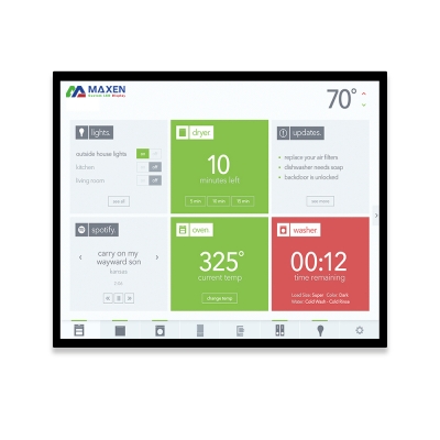 19-Zoll-Industrie-LCD-Display mit AG-Glas-Abdecklinse