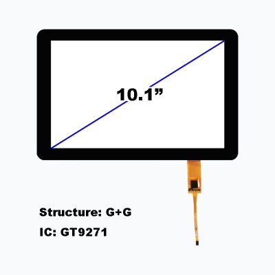 10.1 inch Projected Capacitive Touch Screen