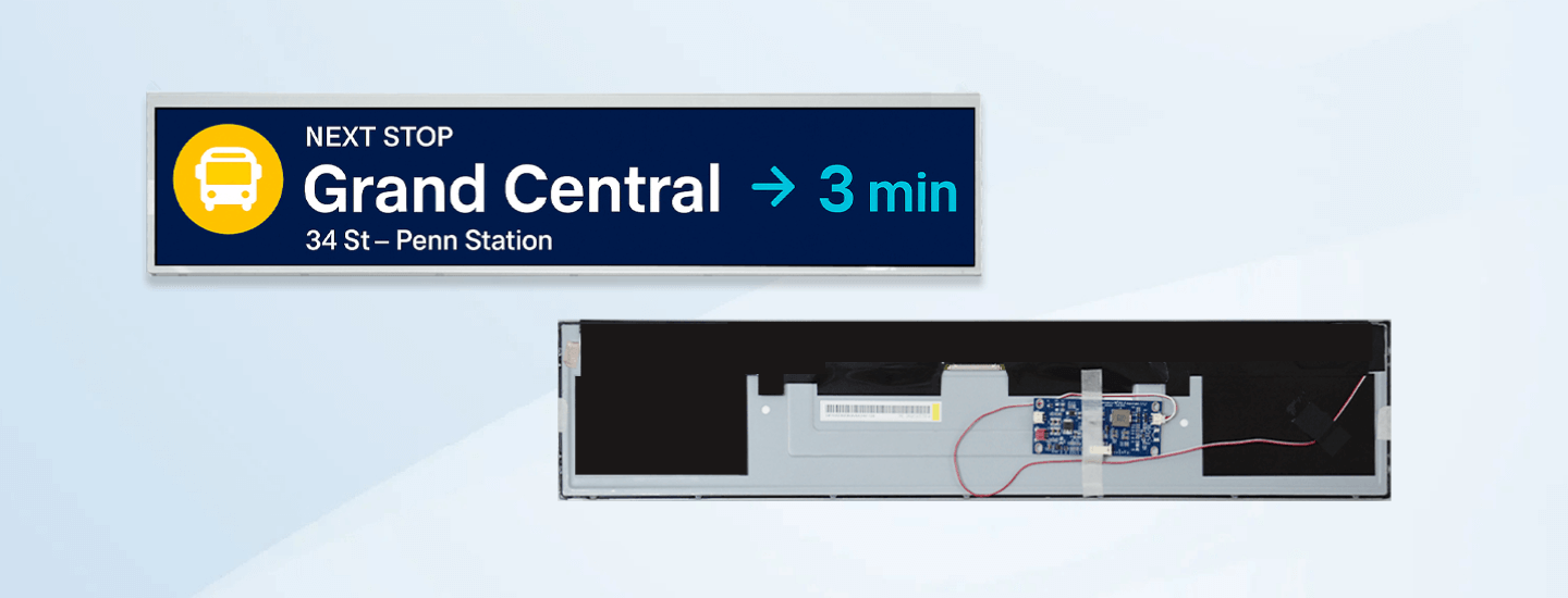 24 inch Stretched Bar LCD Screen - banner