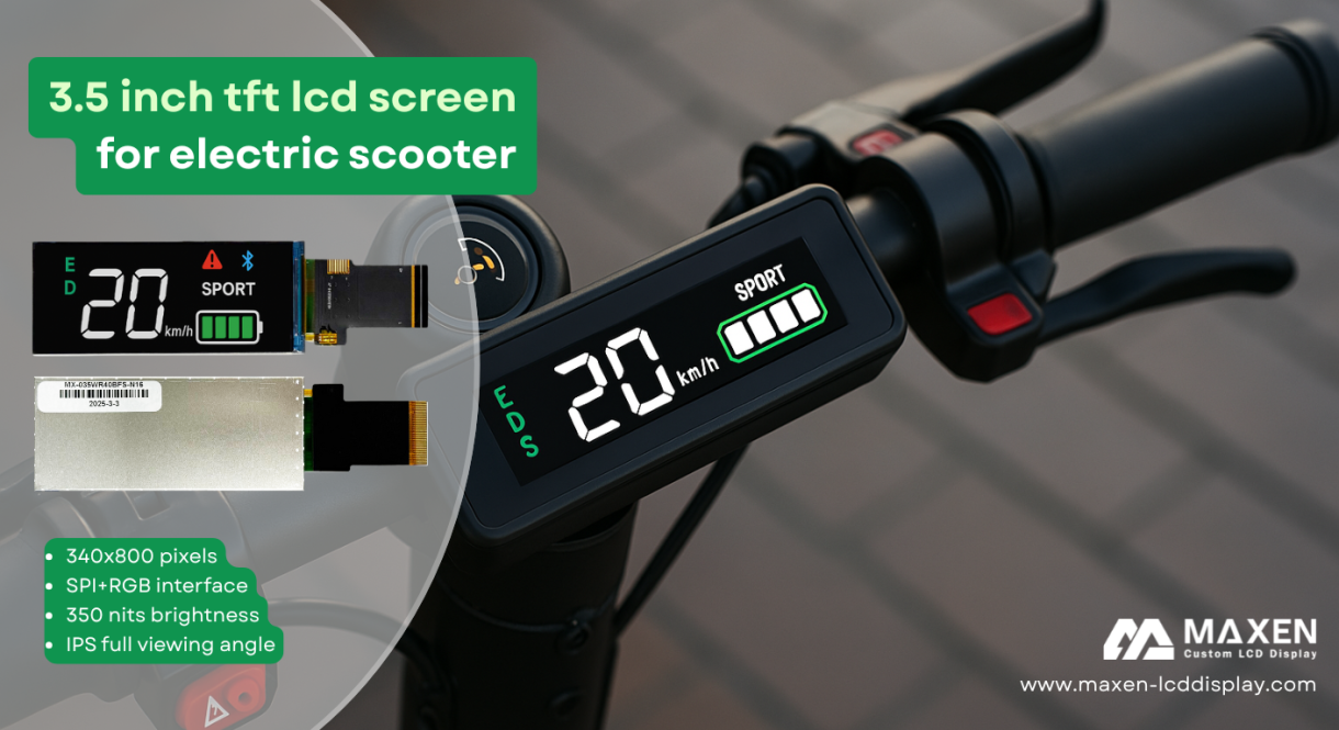 3.5″ 340×800 TFT LCD Display – Ideal for for E-Scooter Dashboards Featured Image