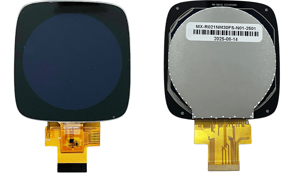 2.1 inch round type lcd touch display