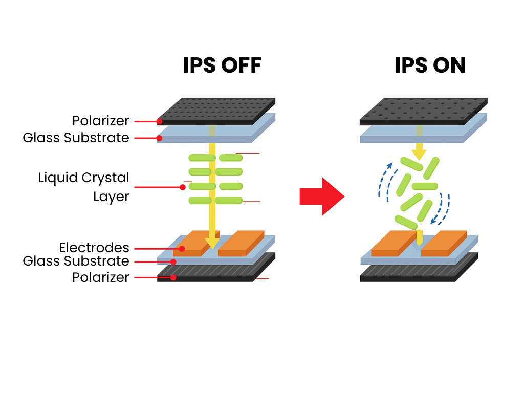 ips lcd 3d structure