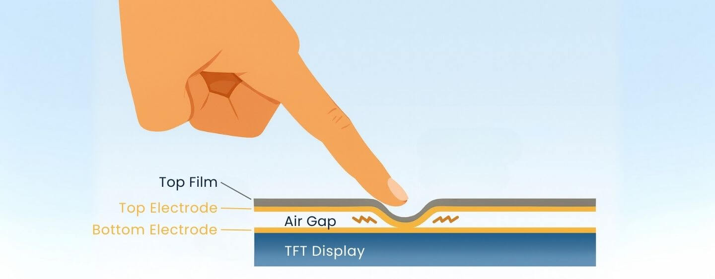resistive touch screen structure