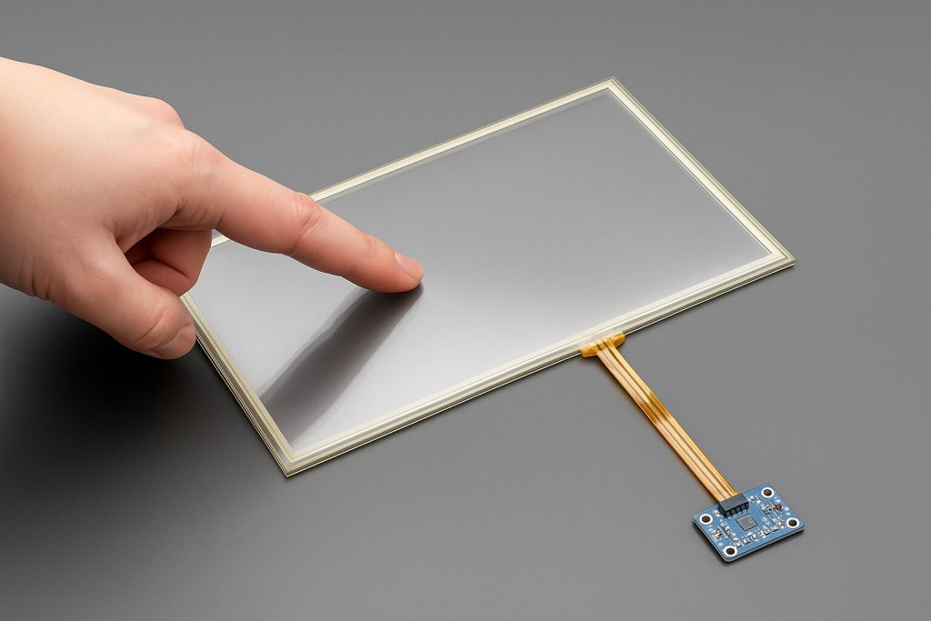 touch the resistive touch screen