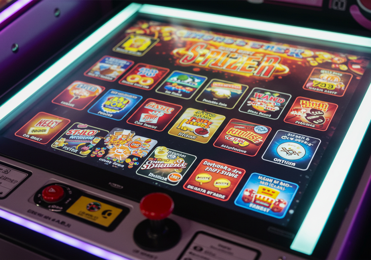lcd screen in gaming machine
