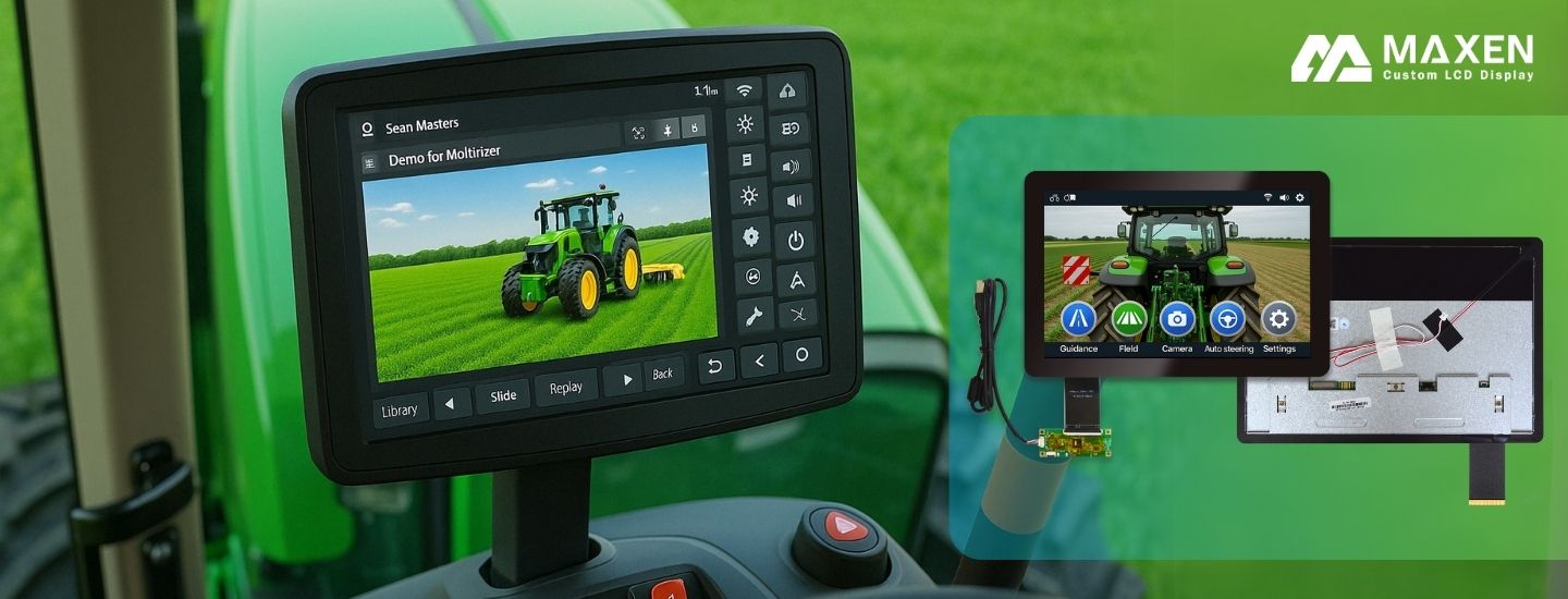 12.1 inch 1280x800 ips lcd touch screen for agriculture machinery