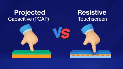 Resistive vs. PCAP Touch Screens for Industrial HMI: Selection Guide Featured Image