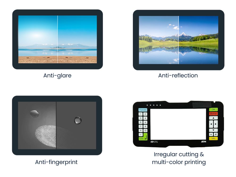 AG AR AF Coating & Multi-color Printing