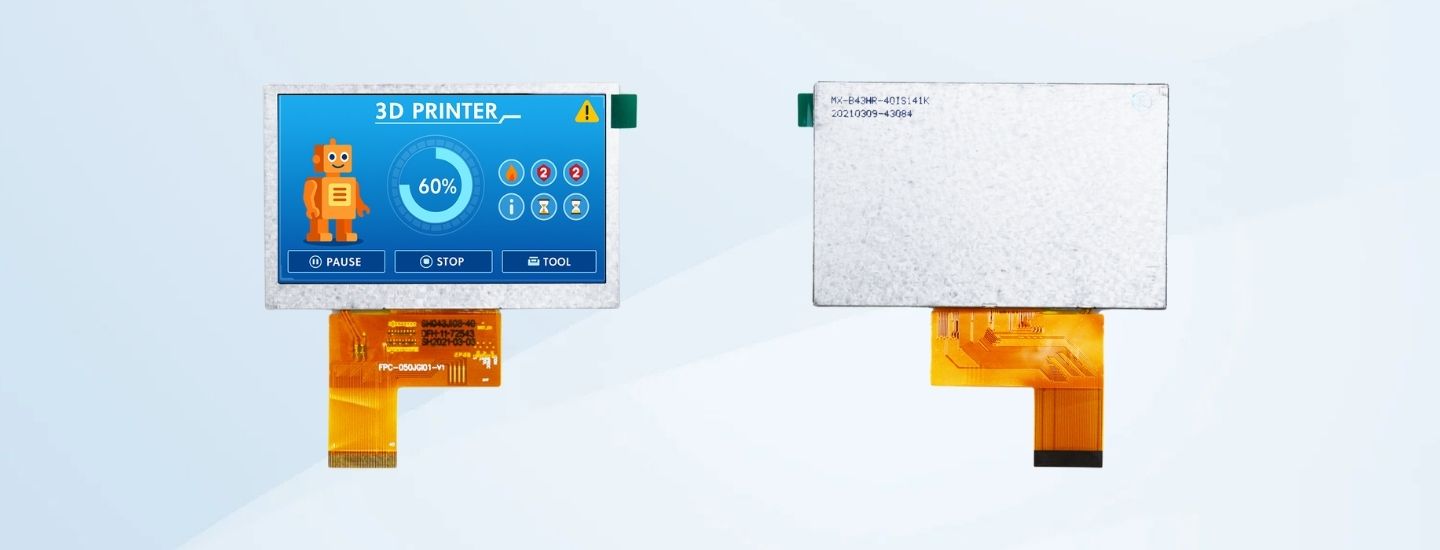 4.3 inch 800x480 1000 nits ips lcd screen