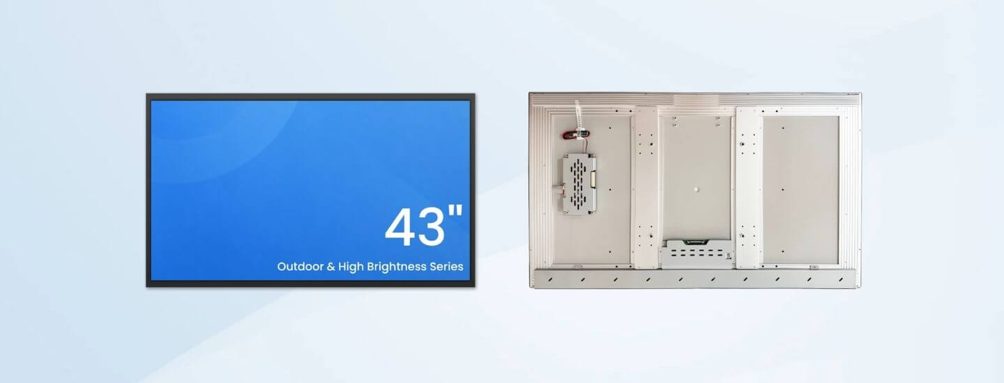 43 inch 1920x1080 high brightness outdoor lcd panel