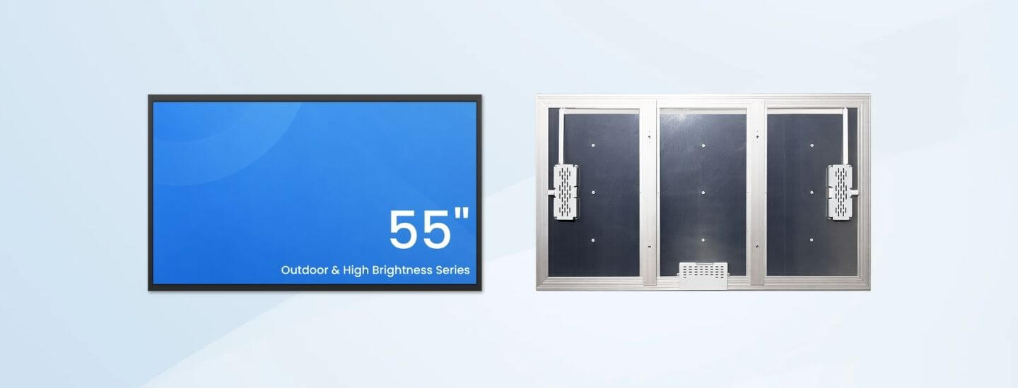 55 inch 1920x1080 high brightness outdoor lcd display