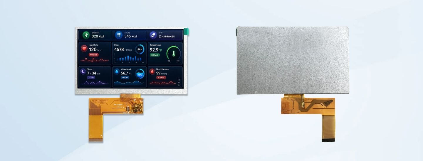 7 inch 800x480 tn 40-pin rgb tft display