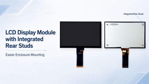 LCD Display Module with Integrated Rear Studs: Easier Enclosure Mounting Featured Image