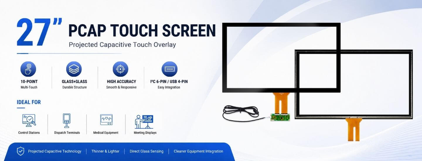 27 inch projected capacitive touch screen