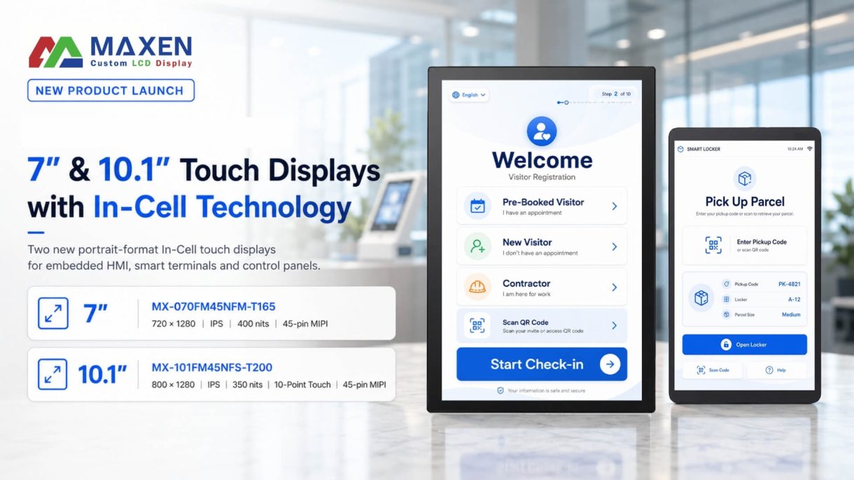 New 7″ & 10.1″ Touch Displays with In-Cell Technology Featured Image