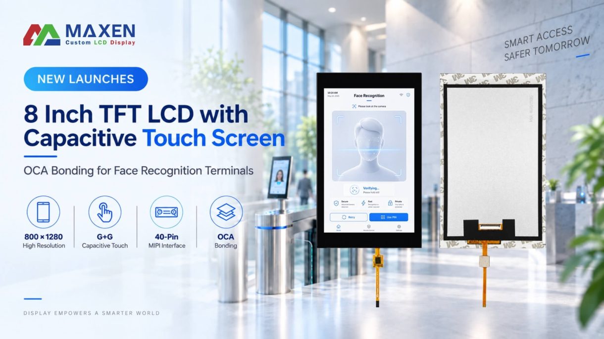 New 8 inch Portrait LCD Touch Display for Face Recognition Terminals Featured Image